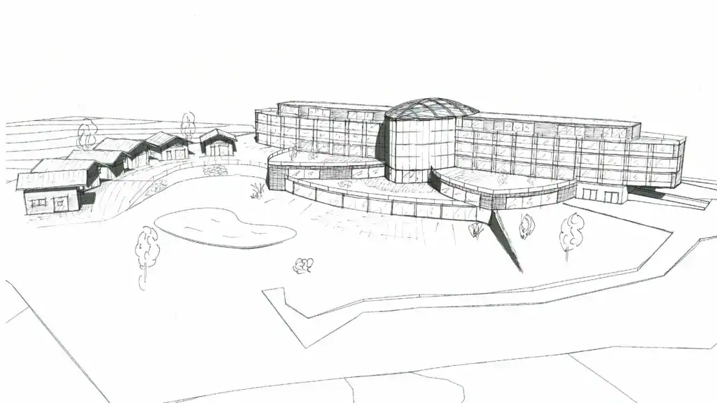 PLANHAK Hotel Lainer Skizze schwarz weiß