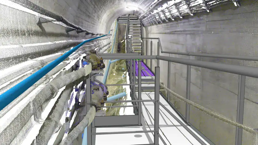 PLANHAK Referenz Limberg 3 Punktwolke Treppe