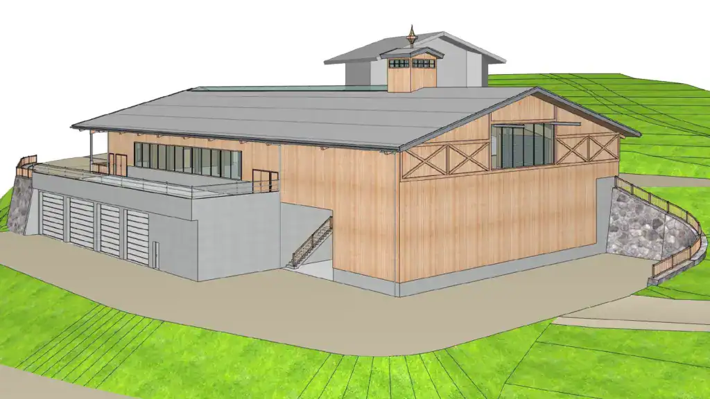 PLANHAK Referenz Stallgebäude Außenansicht