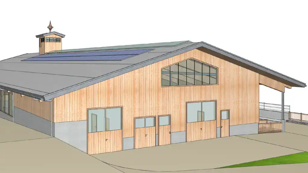 PLANHAK Referenz Stallgebäude Visualisierung